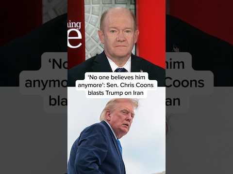 ‘No one believes him anymore’: Sen. Chris Coons blasts Trump on Iran