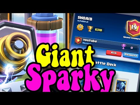 #10 in the World Sparky Giant Pump deck SHOAIB 👈 clash Royale