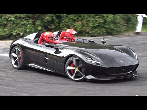 Ferrari Monza SP2 driven FAST at Goodwood FOS 2019! - Limited Edition V12 Speedster SOUND!