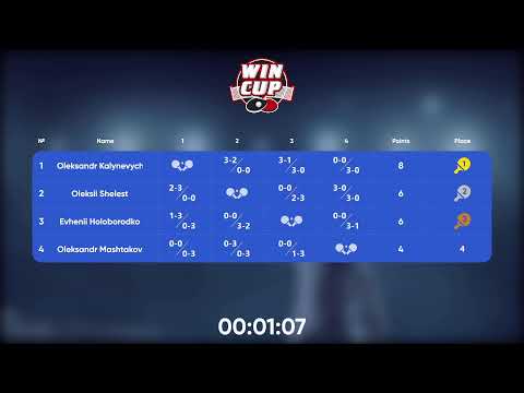 01:00 Oleksandr Kalynevych 3 - 2 Oleksandr Mashtakov West 5 WIN CUP 21.11.2022 | TABLE TENNIS WINCUP