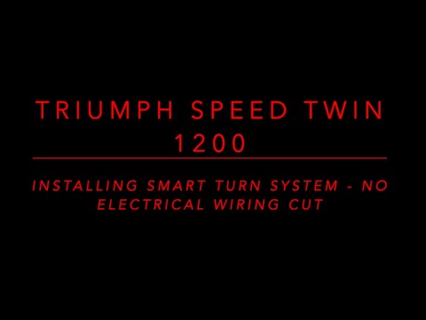 Installing a Smart Turn System in a Triumph Speed Twin