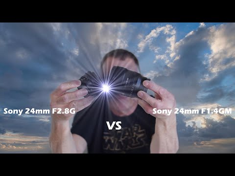Sony 24mm f/2.8 G vs f/1.4 GM (SEL24F28G)