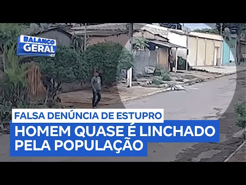 Homem quase é linchado por populares após falsa denúncia de estupro