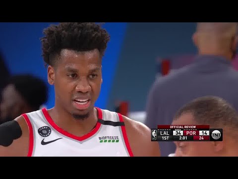 Hassan Whiteside Full Play | Lakers vs Blazers 2019-20 Playoffs Game 4 | Smart Highlights