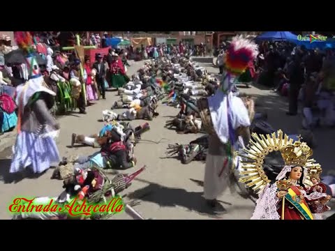 Entrada folklorica Señor de Mayo Achocalla 2018 ( danza los K'usillos ) La Paz Bolivia