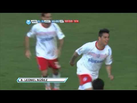 Gol Nuñez. Argentinos 2 Estudiantes 1. Torneo Inicial 2012. Fecha 15. Fútbol Para Todos.