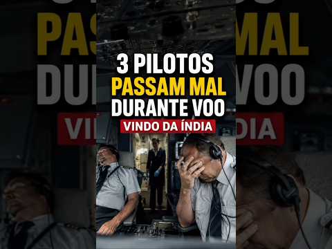 Três pilotos de aérea britânica passam mal durante voo