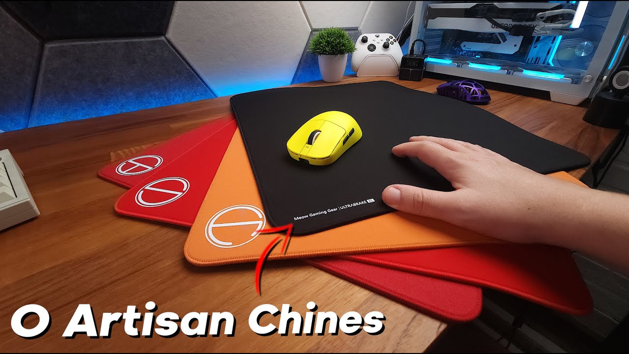 Esse mousepad Artisan Chines do AliExpress é ABSURDO - Meow Ultrabrake Review PT - BR
