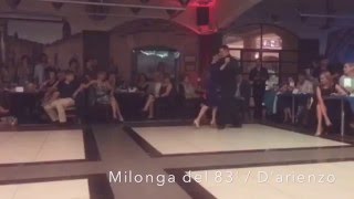 Paulina Cazabon y José Luis González / milonga del 83'