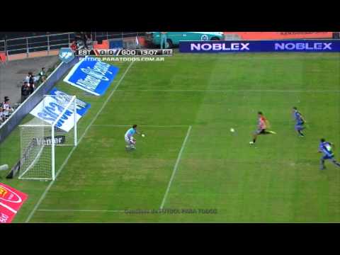 Atajada de Carranza. Estudiantes 0 - Godoy Cruz 0. Fecha 16.Torneo Final 2014. Fútbol Para Todos