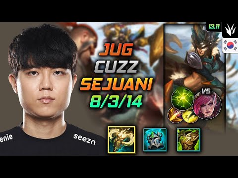 Sejuani Jungle Build Cuzz Radiant Virtue Aftershock - LOL KR Master Patch 13.11