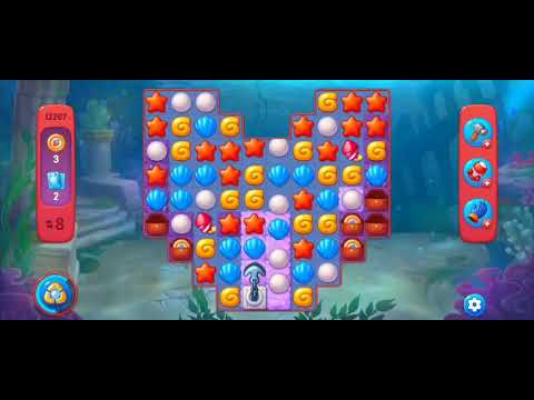 Fishdom Hard Level 12267 (with Double Lightning Booster) @choraelmin