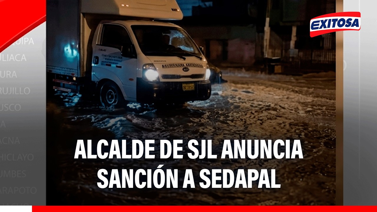 🔴🔵 Jesús Maldonado anuncia sanciones contra Sedapal por aniego en av. Santa Rosa