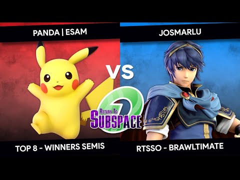 RTSSO - ESAM (Pikachu) vs Josmarlu (Marth) - Brawltimate - Top 8 - Winners Semis