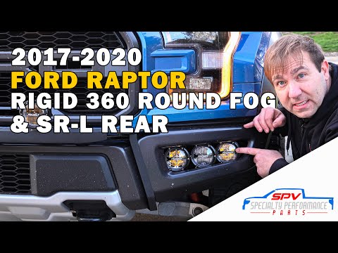 2017-2020 FORD RAPTOR RIGID 360 ROUND FOG AND SR-L REAR
