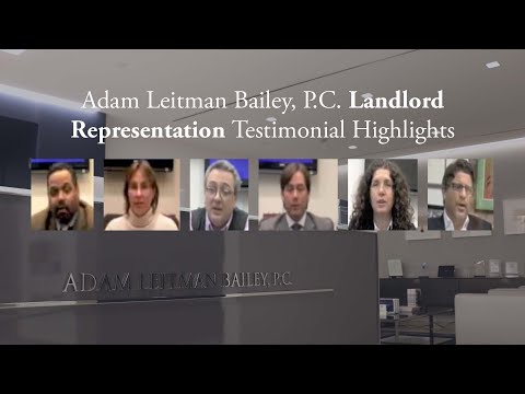 Adam Leitman Bailey, P.C. Landlord Representation Testimonial Highlights testimonial video thumbnail