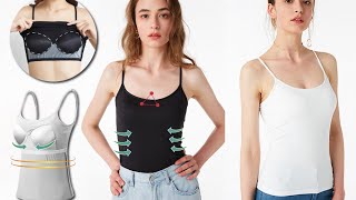 Built In Bra Cami Review 2020 - Camisole With Built-In Bra Cups