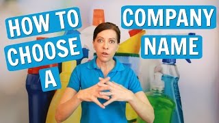 Check Out This New Video On Choosing A Cleaning Business Name