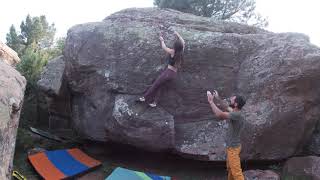 Video thumbnail of El amoche, 6b. Albarracín