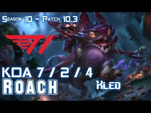 T1 Roach KLED vs VLADIMIR Top - Patch 10.3 KR Ranked