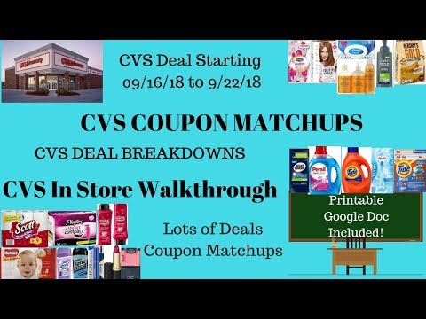 CVS Coupon Matchups Deals Starting 9/16~CVS In Store Walkthrough & Coupon Breakdowns Lots of Deals!