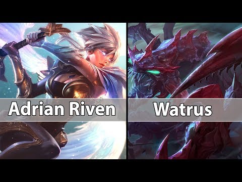 [ Adrian Riven ] Riven vs Cho'Gath [ Watrus ] Top - Adrian Riven Stream