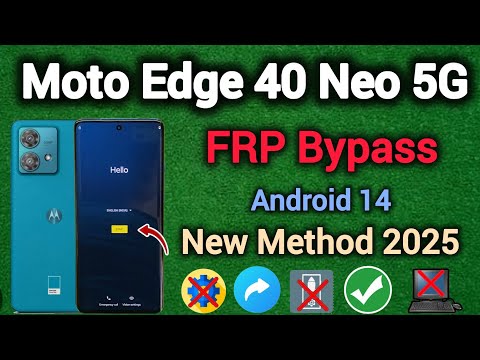 Moto Edge 40 Neo 5G | FRP Bypass | Android 12/13/14 | Setting Not Open | Without Pc | Method 2025.