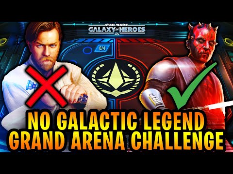 No Galactic Legends Grand Arena Challenge - NO GLS ON OFFENSE OR DEFENSE! Mace Windu Hype!