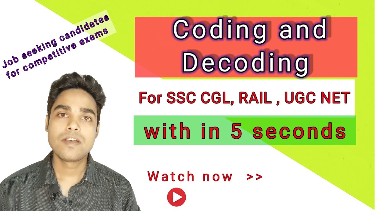 Coding and decoding l Reasoning l Aptitude l SSC CGL l RAIL l UGC NET l @perfectguidecoachingcentre