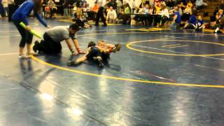 preview picture of video 'Wrestling at Wilton High, January 11th, 2013, Second Round'