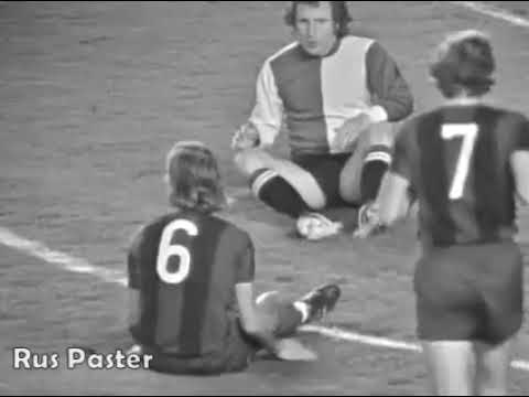 ECC 1974-75. Round of 16. FC Barcelona - Feyenoord. Full match.