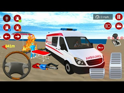 Policeman Ambulance Driving -911 Emergency Rescue Van driving - Android gameplay