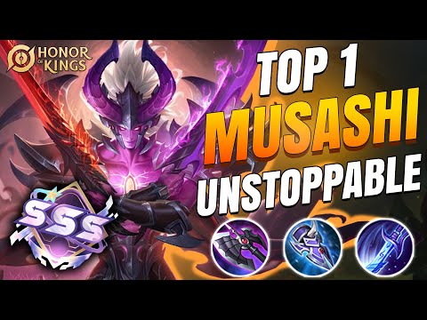 TOP 1 MUSASHI UNSTOPPABLE IN HIGH RANK 💥 | Honor of Kings