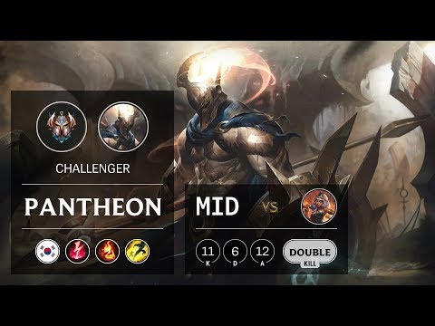 Pantheon Mid vs Qiyana - KR Challenger Patch 9.24