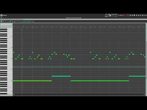 Synthpop demo song - Raw newwave music In Reaper on Linux