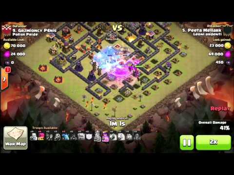 Clan war against " Polish Pride " 2 stars ⭐️⭐️ to th10 Part 2 | Clash of Clans