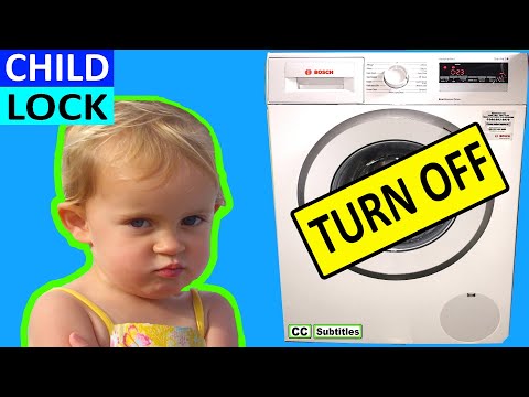 How to turn off Child Lock on Bosch Washing Machine