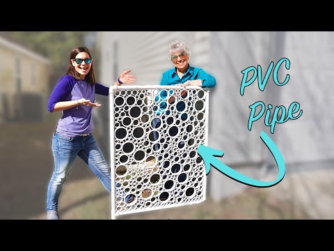 DIY PVC Pipe Privacy Screen