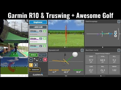 Analyzing wedge shots using  Awesome Golf, Garmin R10 & Truswing