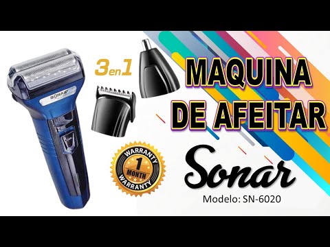Máquina de Afeitar Inalámbrica 3 en 1 para Nariz Barba y Cabello SONAR  SONAR
