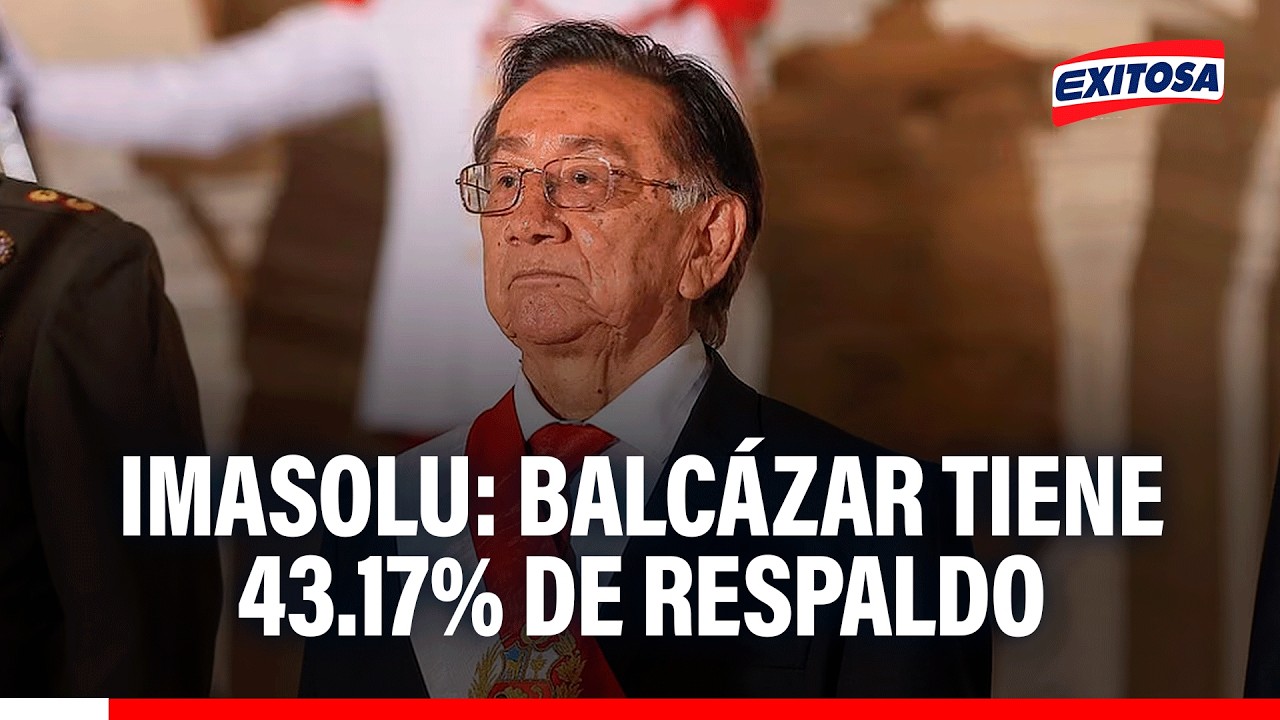 🔴🔵 Elección de José Balcázar tiene un 43.17 % de aprobación, según encuestadora Imasolu
