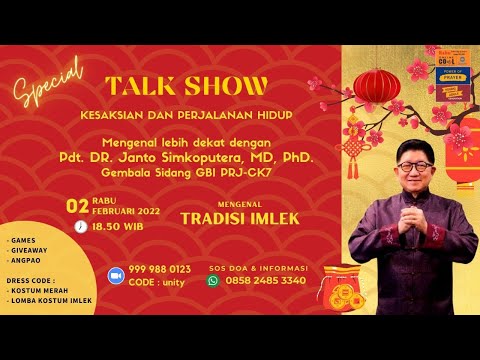 COOL OnLIne Rabu - Talk show kesaksian  DR Janto Simkoputera MD Phd .Gembala GBI PRJ CK7