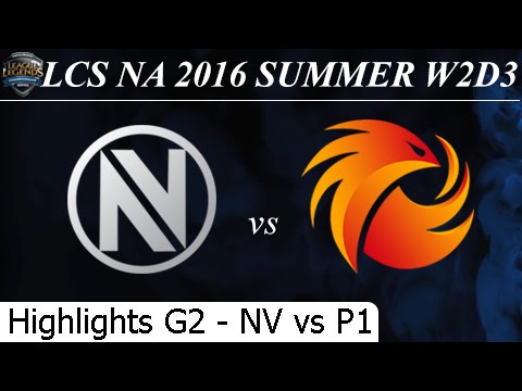 NV vs P1 Game 2 Highlights - LCS NA Summer 2016 W2D3M8 Team Envy vs Phoenix1