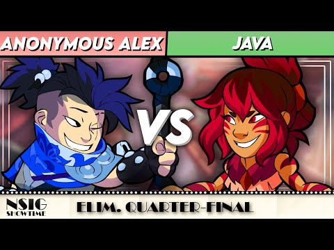 Anonymous Alex vs Java - Brawlhalla Singles Elim Quarters - nSig Showtime | Jaeyun vs Kaya