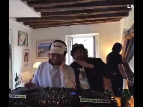 Guy Man in the back. GUY MANUEL IN THE BACKGROUND OF GASPARD DANCING WITH MYD DJing!!??!?!?