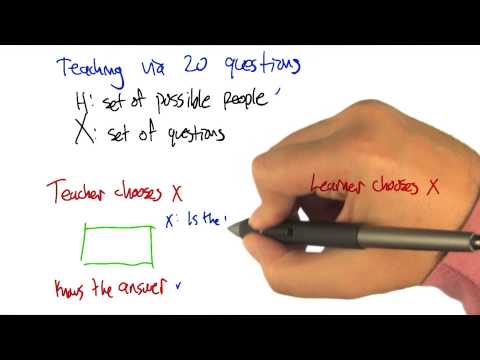 Teaching Via 20 Questions Quiz Solution Georgia Tech Machine Learning