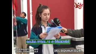 SARE PALALI TEKNİK KOLEJDE BAŞKANLIK SEÇİMİ - SALİHA UYSAL