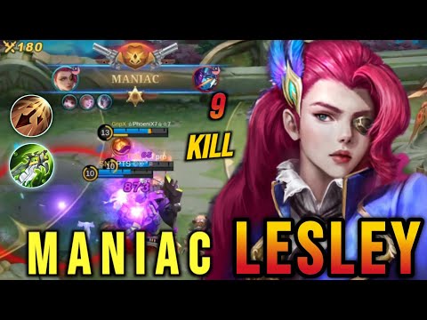 MANIAC‼️ | LESLEY 1 HIT KILL BUILD 2023 - MLBB