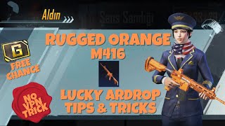 Get Rugged Orange M416 Skin Free & Permanent !!! | PUBG Mobile Lucky Airdrop Items | Tips & Tricks