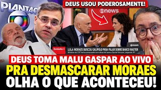 VERGONHA! MALU GASPAR éUSADA por DEUS pra CALAR a BOCA de MORAES AO VIVO DEUS se MANIFESTOU na GLOBO
